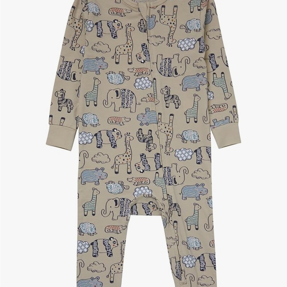 Hanes Animal Print Baby Onesie